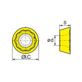 Milling inserts RDKT1204MO-MM RDKW1204/1605/2006MO/MO-3 - Makotools Industrial Supply Tools for Metal Cutting